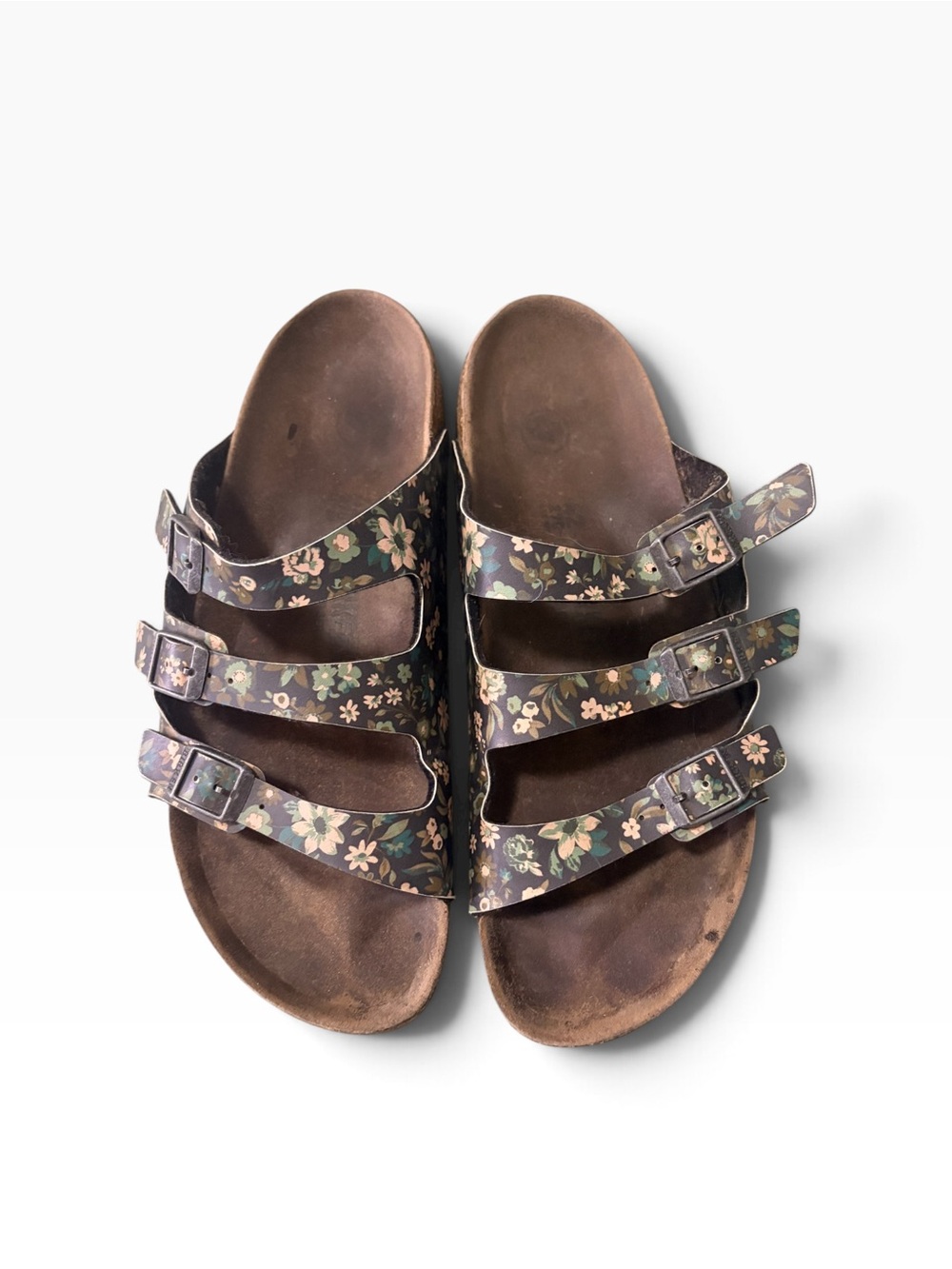 Birkenstock Florida triple-strap floral sandals